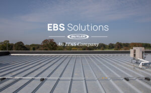 EBS Solutions metal roof replacement on an industrial building