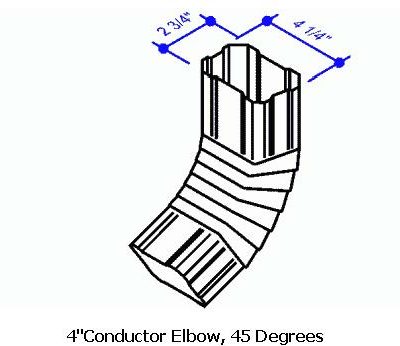 4" Conductor Elbow - 45 Degrees