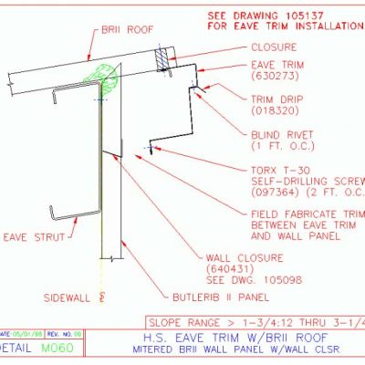 Butlerib II Eave Trim