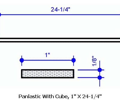 MR-24 Splice Panlastic with Cubes 1 inch x 24-1/4 inch