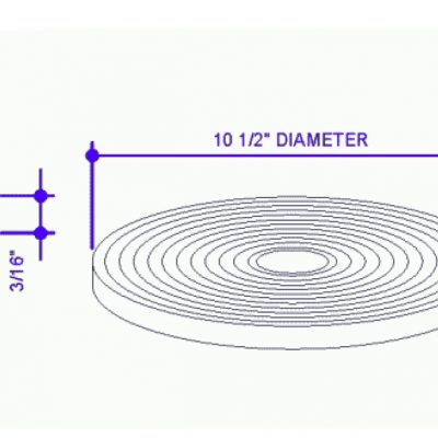 Tape Panlastic With Cubes 1/4" x 40'